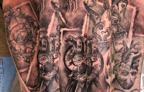 Tatuaje black and grey en Mataró