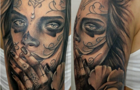 Tatuaje black and grey en Mataró